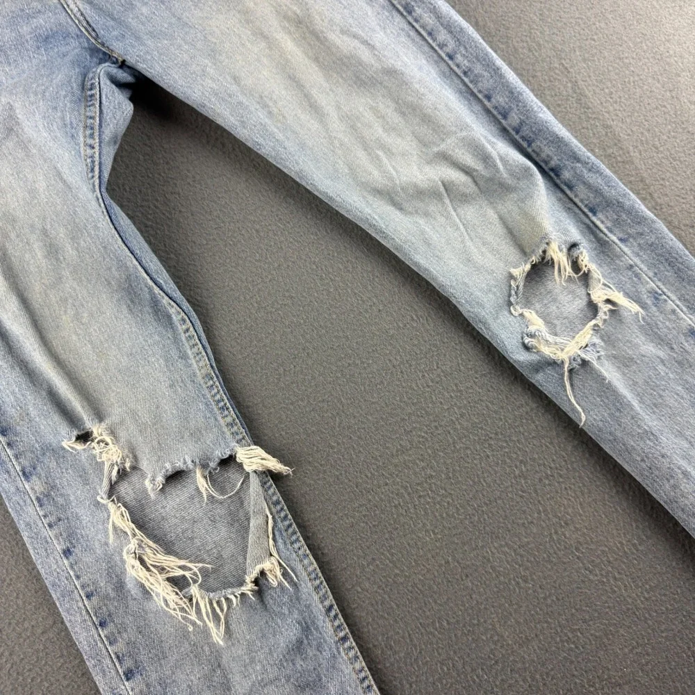 Levis 512 Jeans Men's 29x32 (Fits 30x32) Blue Slim Taper Light Wash Distressed